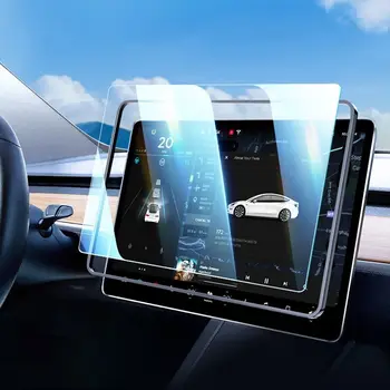 Scratch Dashboard Merkezi Kontrol Ekran Koruyucu Temperli Cam Dokunmatik Ekran Filmi Tesla Modeli 3 Y 2023 2022 2021