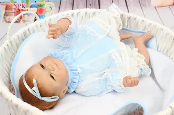 NPK Ücretsiz kargo sıcak satış yeniden doğmuş bebek bebek yumuşak gerçek dokunmatik bebek bebekler çocuklar için hediye
