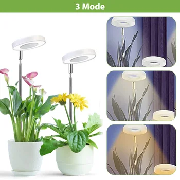 USB 48LED bitki büyümek ışık kısılabilir zemin fişi Bonsai büyümek ışık otomatik açık / kapalı yüksekliği ayarlanabilir fiş ile bahçe için ot çiçek