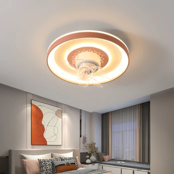 360 Derece sallayarak kafa tavan vantilatörü Lambası Yatak Odası Yemek Odası tavan vantilatörü ışıkları ev Entegre Fan