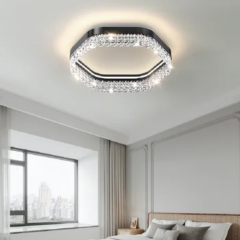 Lüks oturma odası yatak odası yemek odası kristal tavan ışıkları Modern LED tavan ışıkları
