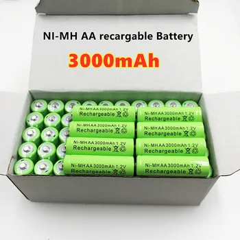 4 ~ 20 ADET 1,2 V 3000 mAh Nİ MH AA Ön şarjlı piller şarj edilebilir Nİ-MH şarj edilebilir AA piller için mikro fono de la cmara