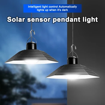 Güneş avize açık dekor hareket sensörü su geçirmez Led enerjili lamba kolye Gece Lambası kamp Yard bahçe asılı ışıklar