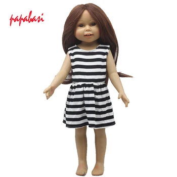 1 ADET 18 inç Kız Bebek Prenses Elbise için 1/3 43cm bebek oyuncak bebek giysileri Hediye oyuncak