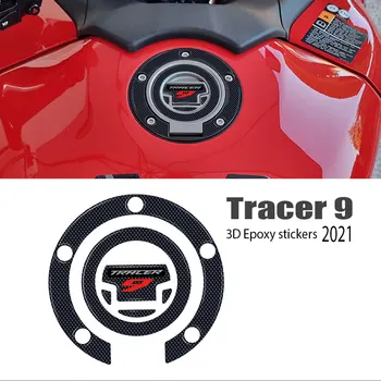 YAMAHA TRACER 9 TRACER 9 GT 2021-Motosiklet 3D karbon fiber yakıt deposu kapağı pad vücut parçaları koruma sticker
