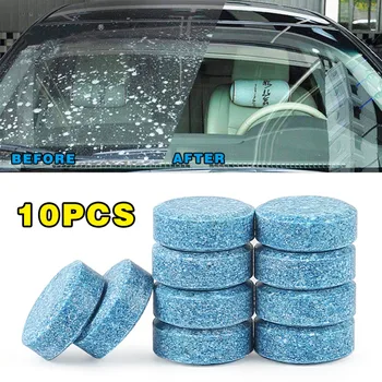 10 adet = 40 L Su araç ön camı bardak yıkayıcı Temizleyici Hap Kompakt Efervesan Tabletler Deterjan Güzellik Aracı Araba aksesuarları