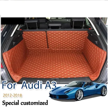 Yüksek Kalite ! Özel Araba Gövde Paspaslar Audi A3 Sportback 2018-2012 Su Geçirmez Kargo Astarı Mat Çizme Halı, ücretsiz Kargo
