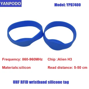 Yanpodo UHF RFID triatlon spor silikon bileklik Bilezik Etiketi su geçirmez rfıd etiketi Spor Kulübü spor yarış, yüzme zayıf