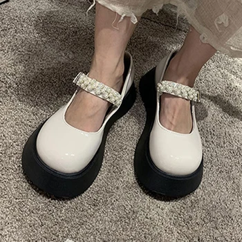 2021 Yeni Marka Kadın Platformu Takozlar Mary Jane Ayakkabı INS Sıcak Cosplay Lolita Ayakkabı Japon kadın Pompaları Kawaii Melek Yarasa Pompaları