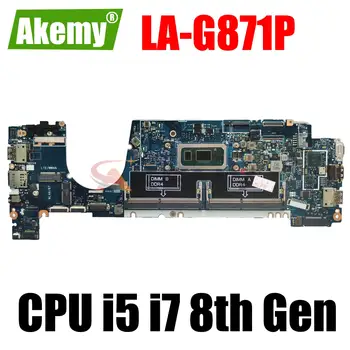 Dell Latitude 7400 için Laptop Anakart ı5 ı7 8th Gen CPU EDC40 LA-G871P Anakart CN-0DCM71 CN-0FHPJ8 0G2KKX anakart