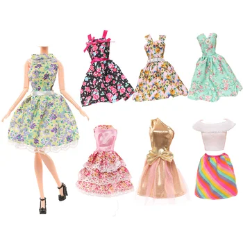 Moda Çiçek Bebek Elbise Barbie Kıyafetler Giysileri Prenses Ofis Bayan Parti Kıyafeti 1/6 BJD Bebek Aksesuarları Oyuncaklar