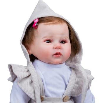NPK 20 inç Raven Yeniden Doğmuş Bebek Bebek Gerçekçi Popüler Tatlı Yüz Sevimli Yumuşak Vücut Bebek Yüksek Kaliteli El Boya Koleksiyon Sanat Bebek