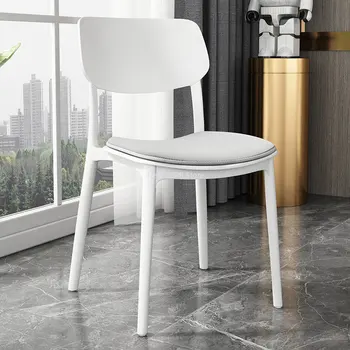 Katlanabilir Tasarımcı Çoğaltma yemek sandalyeleri İskandinav Zemin Modern yemek sandalyeleri Deri Lüks Sillas De Comedor Ev Mobilyaları