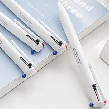 Jel Kalem Klip Tükenmez Kalem Yüksek Dayanıklılık Yaygın Olarak Kullanılan Uygun Okul Ofis 3-in-1 Geri Çekilebilir Tükenmez Kalem