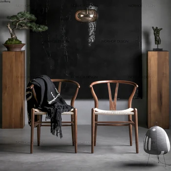 İskandinav yemek Sandalyesi katı ahşap yemek sandalyeleri Süt Çay Tatlı Dükkanı Basit Minimalist Modern Eğlence günlük sandalye mutfak mobilyası